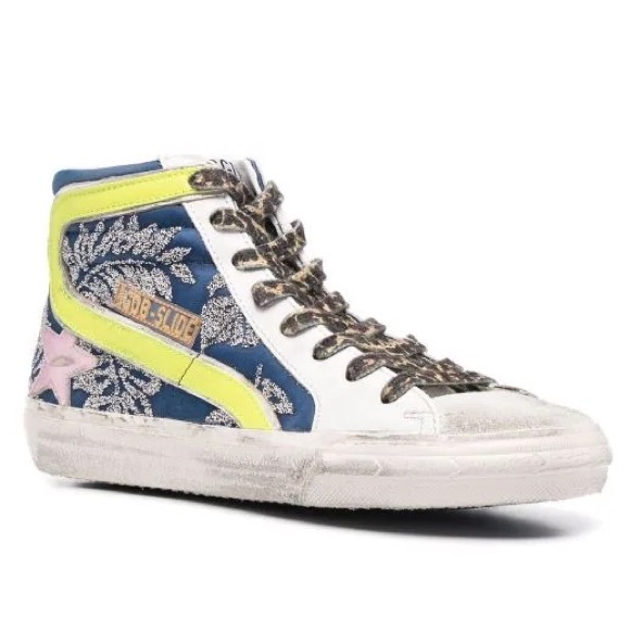 GOLDEN GOOSE Hibiscus Sparkle Slides - NEW - Picture 3 of 9